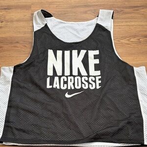 Nike Black and White Lacrosse Tank